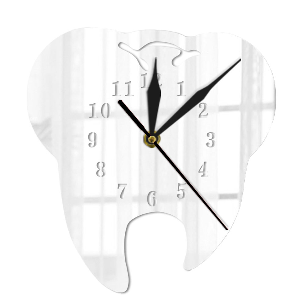 thumbnail image 2 of Pared Dientes Decoración Pared 3D Reloj Acrílico Casa Reloj Hogar, 2 of 2